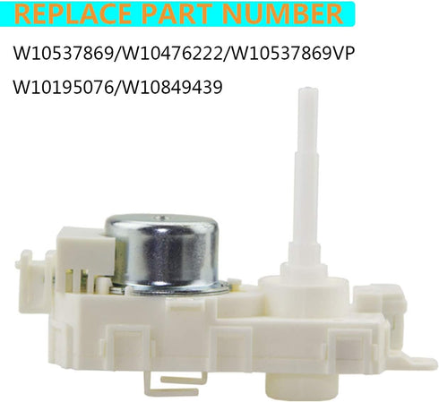 W10537869 Diverter Valve Motor for Whirlpool Dishwasher 2684962, PS5136127 W10476222 W10849439